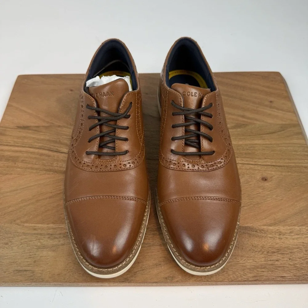 New Mens Cole Haan FlexGrand Plus Cap Toe Oxfords Sneakers Dress Shoes Sz 8 M‎